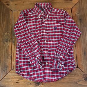 Brooks Brothers Red Plaid Kids Button Down Shirt